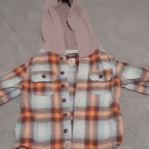 Oshkosh plaid with hood